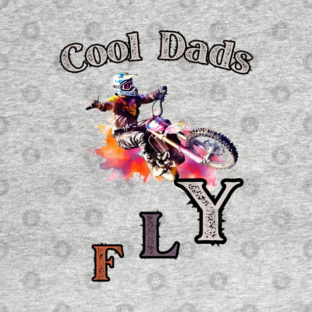 Motocross Cool Dad Dirt Bike Racer by stickercuffs